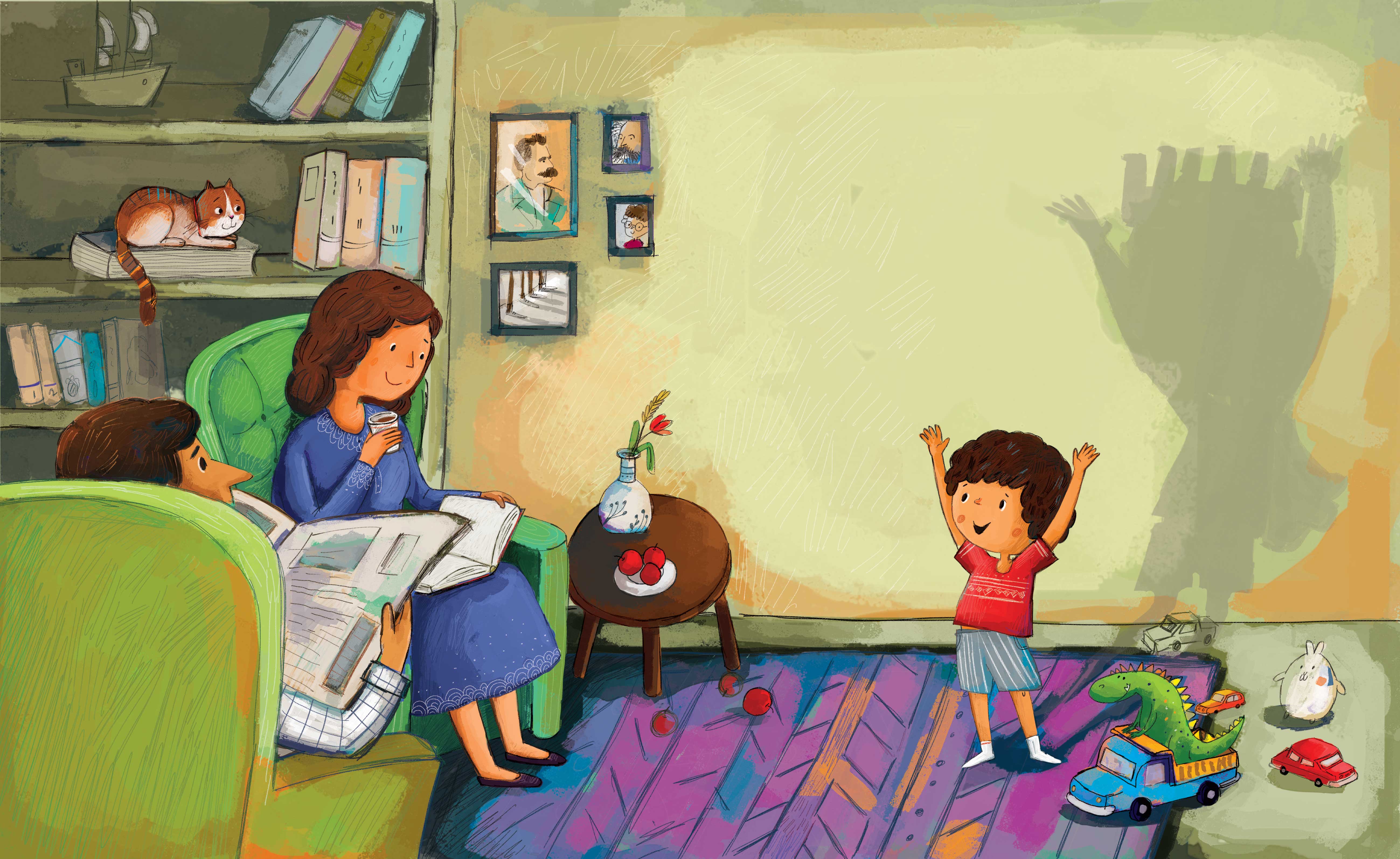 Little King — a boy imagining himself as a king